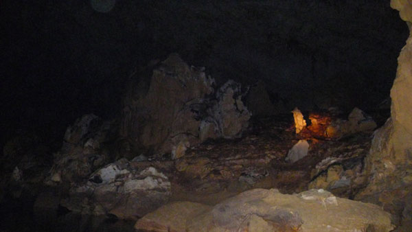 Inside the underground river