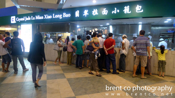 Customers lining up outside Crystal Jade