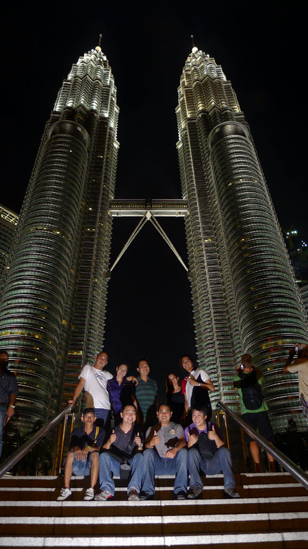 Group shot at Petronas Twin Towers